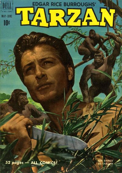 Cover for Edgar Rice Burroughs' Tarzan (Dell, 1948 series) #21