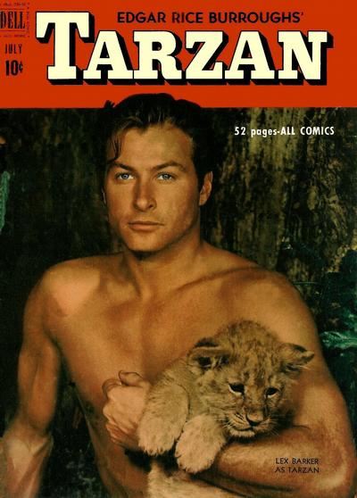 Cover for Edgar Rice Burroughs' Tarzan (Dell, 1948 series) #22