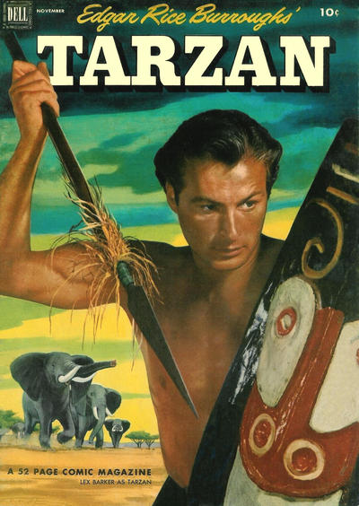 Cover for Edgar Rice Burroughs' Tarzan (Dell, 1948 series) #38
