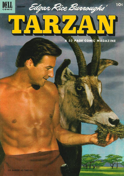 Cover for Edgar Rice Burroughs' Tarzan (Dell, 1948 series) #40