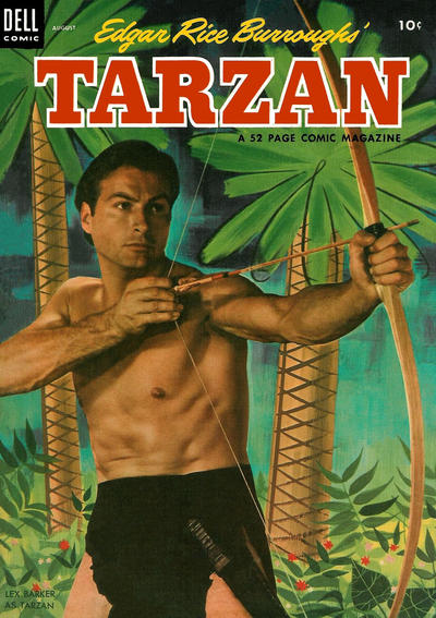 Cover for Edgar Rice Burroughs' Tarzan (Dell, 1948 series) #47