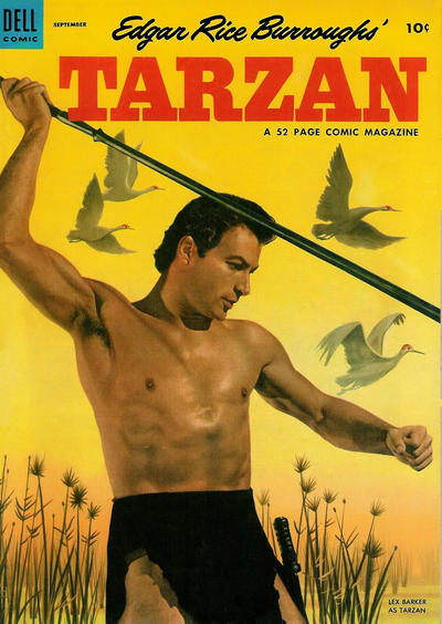 Cover for Edgar Rice Burroughs' Tarzan (Dell, 1948 series) #48