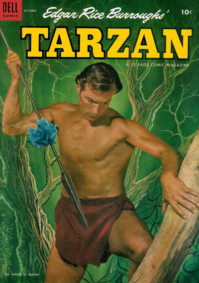Cover for Edgar Rice Burroughs' Tarzan (Dell, 1948 series) #49