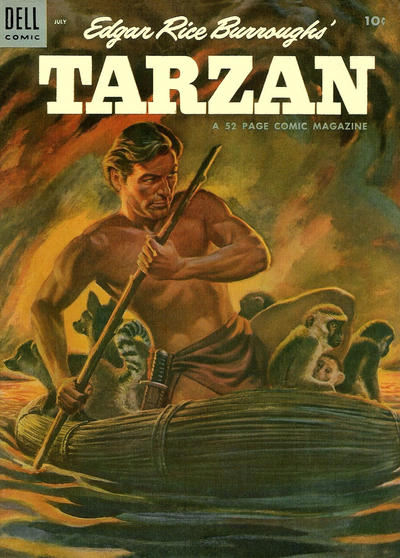 Cover for Edgar Rice Burroughs' Tarzan (Dell, 1948 series) #58