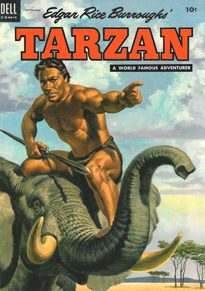 Cover for Edgar Rice Burroughs' Tarzan (Dell, 1948 series) #60