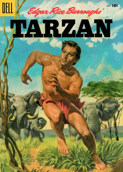 Cover for Edgar Rice Burroughs' Tarzan (Dell, 1948 series) #69