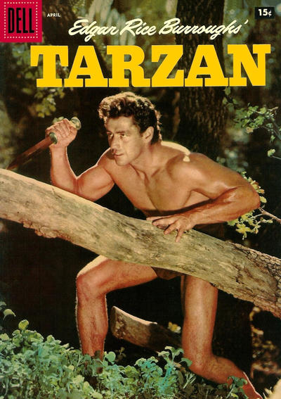 Cover for Edgar Rice Burroughs' Tarzan (Dell, 1948 series) #91 [15¢]