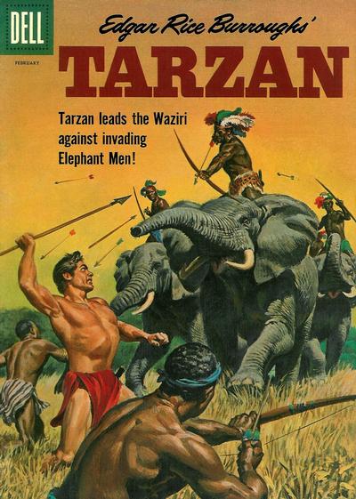 Cover for Edgar Rice Burroughs' Tarzan (Dell, 1948 series) #122