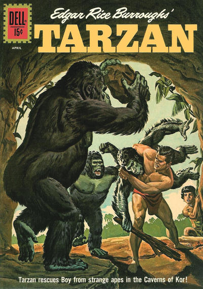 Cover for Edgar Rice Burroughs' Tarzan (Dell, 1948 series) #129