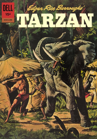 Cover for Edgar Rice Burroughs' Tarzan (Dell, 1948 series) #130