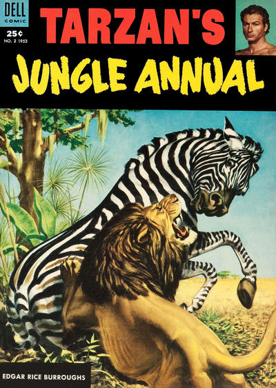 Cover for Edgar Rice Burroughs' Tarzan's Jungle Annual (Dell, 1952 series) #2