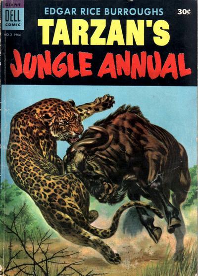 Cover for Edgar Rice Burroughs' Tarzan's Jungle Annual (Dell, 1952 series) #3 [30¢]