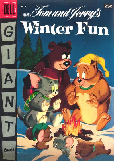 Cover for M.G.M.'s Tom and Jerry's Winter Fun (Dell, 1954 series) #4