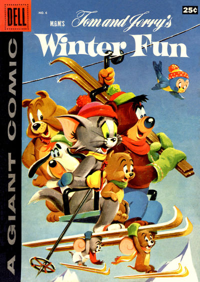Cover for M.G.M.'s Tom and Jerry's Winter Fun (Dell, 1954 series) #6