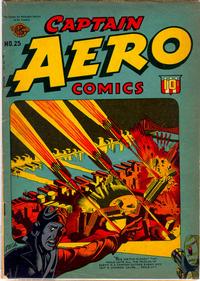 Cover Thumbnail for Captain Aero Comics (Temerson / Helnit / Continental, 1941 series) #25