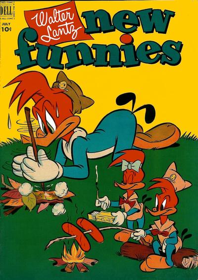 Cover for Walter Lantz New Funnies (Dell, 1946 series) #185