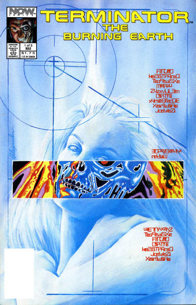 Cover for The Terminator: The Burning Earth (Now, 1990 series) #1 [Direct]