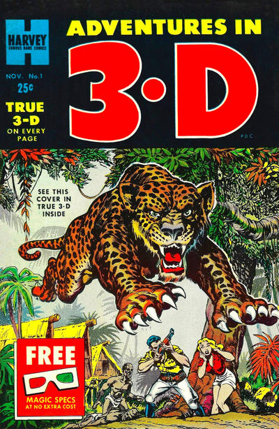 Cover for Adventures in 3-D (Harvey, 1953 series) #1