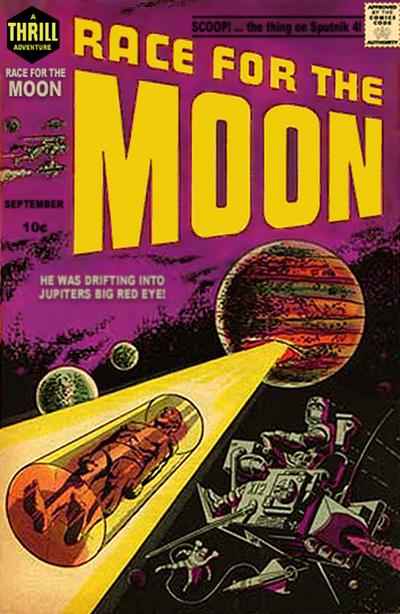 Cover for Race for the Moon (Harvey, 1958 series) #2