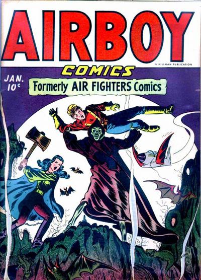 Cover for Airboy Comics (Hillman, 1945 series) #v2#12 [24]