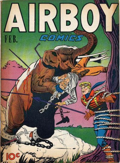 Cover for Airboy Comics (Hillman, 1945 series) #v4#1 [36]