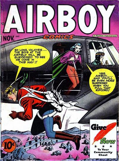 Cover for Airboy Comics (Hillman, 1945 series) #v4#10 [45]