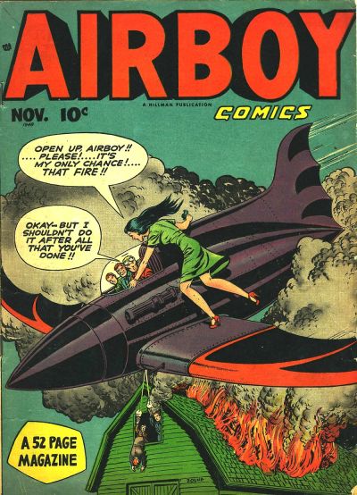 Cover for Airboy Comics (Hillman, 1945 series) #v5#10 [57]