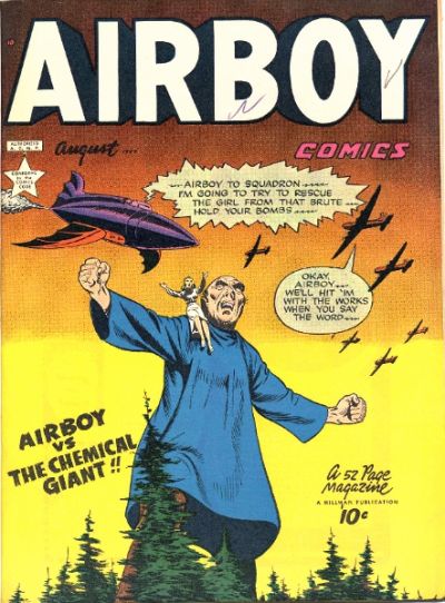 Cover for Airboy Comics (Hillman, 1945 series) #v6#7 [66]