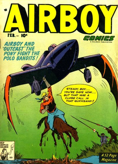 Cover for Airboy Comics (Hillman, 1945 series) #v8#1 [84]