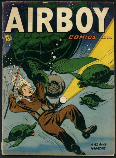 Cover for Airboy Comics (Hillman, 1945 series) #v8#7 [90]