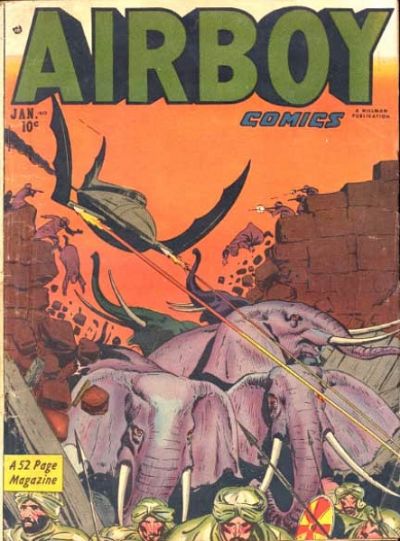 Cover for Airboy Comics (Hillman, 1945 series) #v8#12 [95]