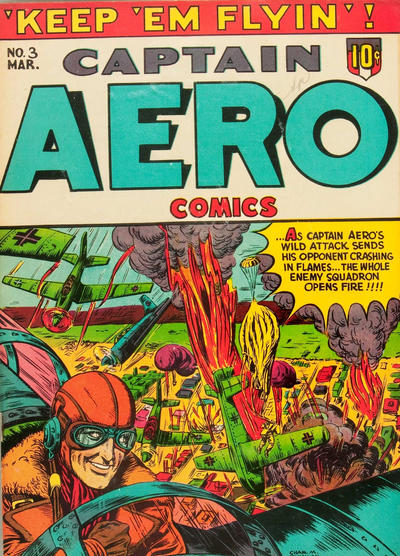 Cover for Captain Aero Comics (Holyoke, 1942 series) #v1#9 (3)