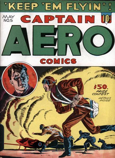 Cover for Captain Aero Comics (Holyoke, 1942 series) #v1#11 (5)