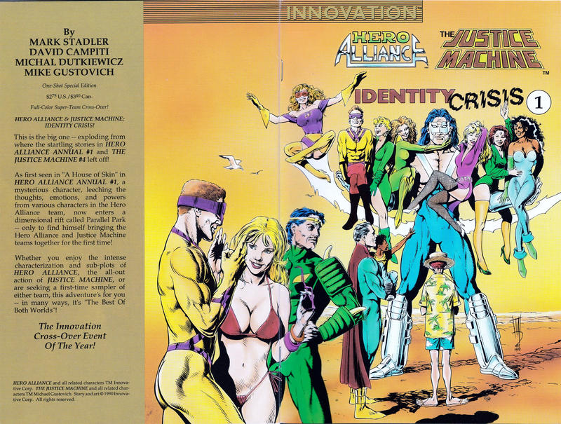 Cover for Hero Alliance & Justice Machine: Identity Crisis (Innovation, 1990 series) #1