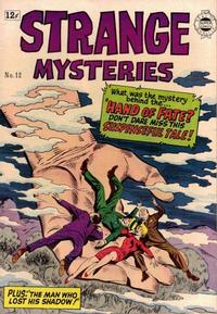 Cover Thumbnail for Strange Mysteries (I. W. Publishing; Super Comics, 1958 series) #12