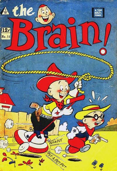 Cover for The Brain (I. W. Publishing; Super Comics, 1958 series) #14