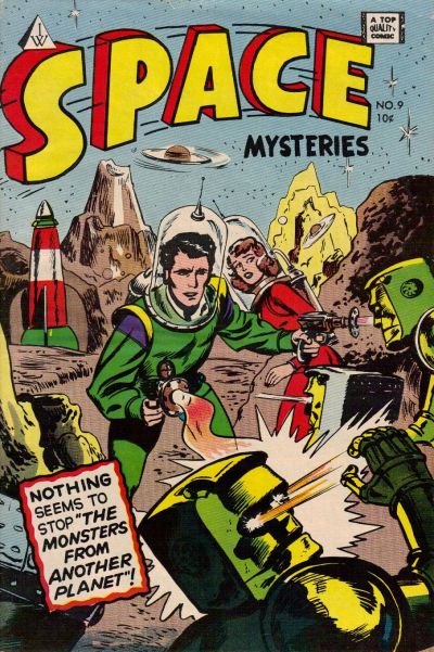 Cover for Space Mysteries (I. W. Publishing; Super Comics, 1958 series) #9