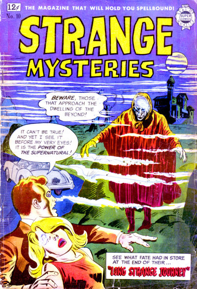 Cover for Strange Mysteries (I. W. Publishing; Super Comics, 1958 series) #10