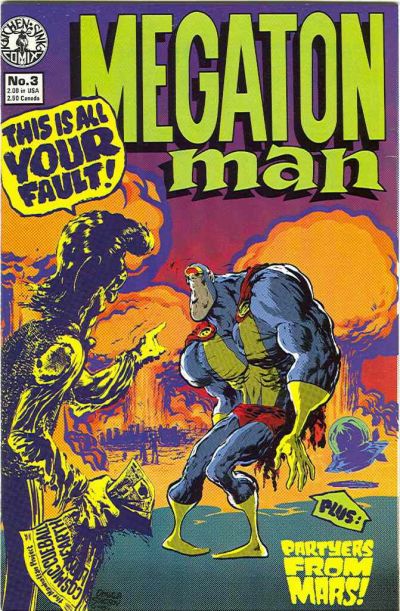 Cover for Megaton Man (Kitchen Sink Press, 1984 series) #3