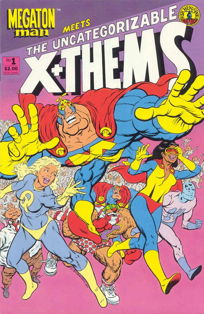 Cover for Megaton Man Meets The Uncategorizable X+Thems (Kitchen Sink Press, 1989 series) #1