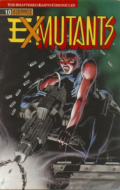 Cover for Ex-Mutants The Shattered Earth Chronicles (Malibu, 1988 series) #10