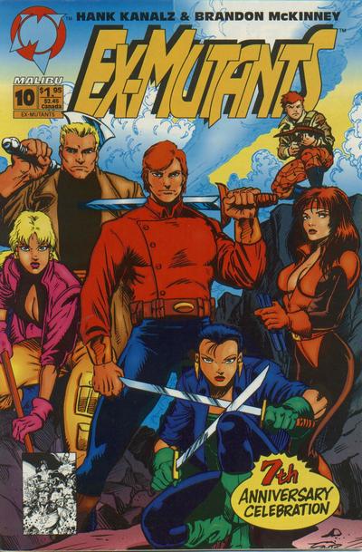 Cover for Ex-Mutants (Malibu, 1992 series) #10 [Direct]