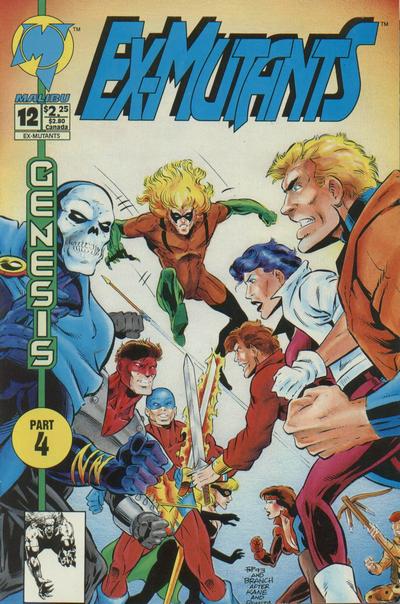 Cover for Ex-Mutants (Malibu, 1992 series) #12 [Direct]