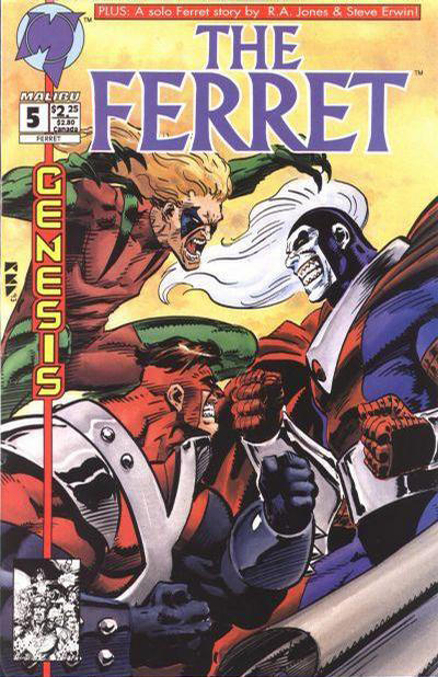 Cover for The Ferret (Malibu, 1993 series) #5 [Direct]