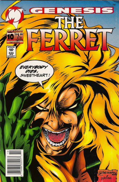 Cover for The Ferret (Malibu, 1993 series) #10 [Direct]