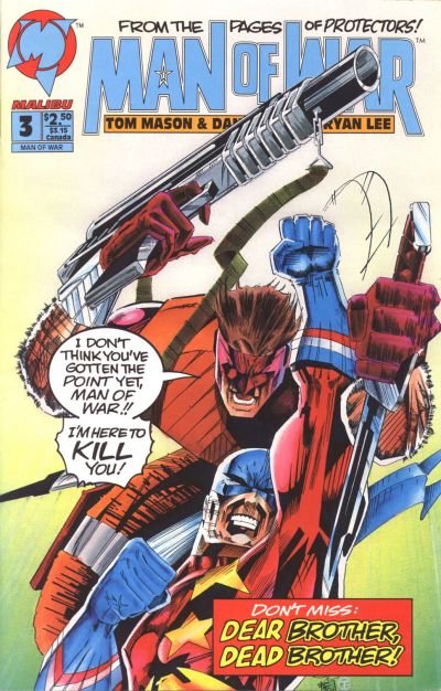 Cover for Man of War (Malibu, 1993 series) #3 [Direct]