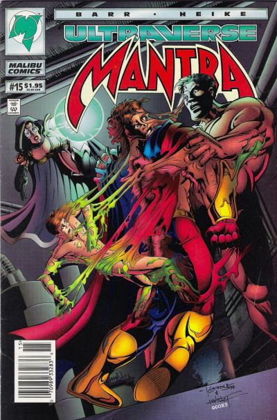 Cover for Mantra (Malibu, 1993 series) #15 [Newsstand]