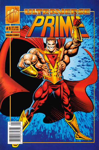 Cover for Prime (Malibu, 1993 series) #1 [Newsstand]