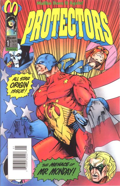 Cover for Protectors (Malibu, 1992 series) #1 [Newsstand]