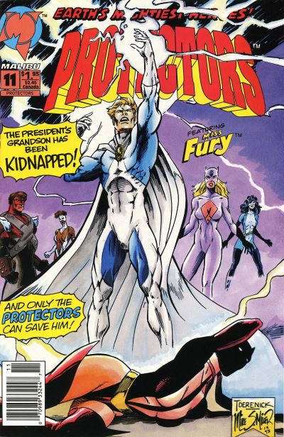 Cover for Protectors (Malibu, 1992 series) #11 [Newsstand]